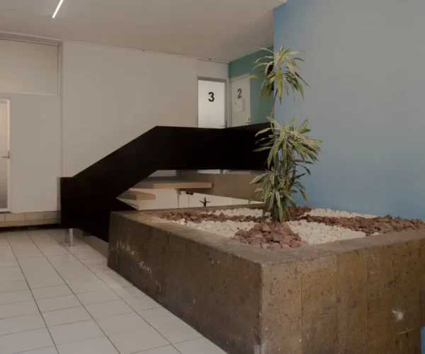 Vestíbulo en Gomac Chapultepec, oficinas en renta en Guadalajara