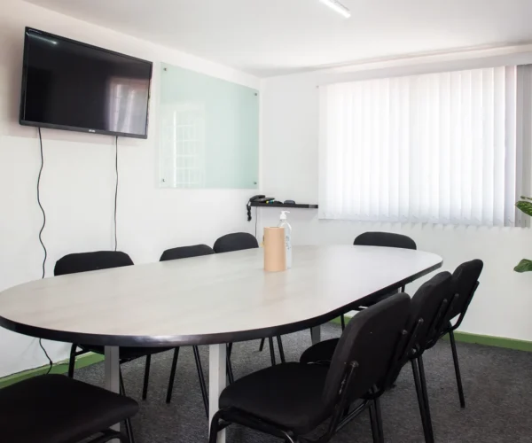 Sala de juntas en Gomac Expo Guadalajara, oficinas en renta en Guadalajara
