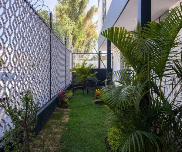 Jardín en Gomac Galerías, oficinas en renta en Guadalajara