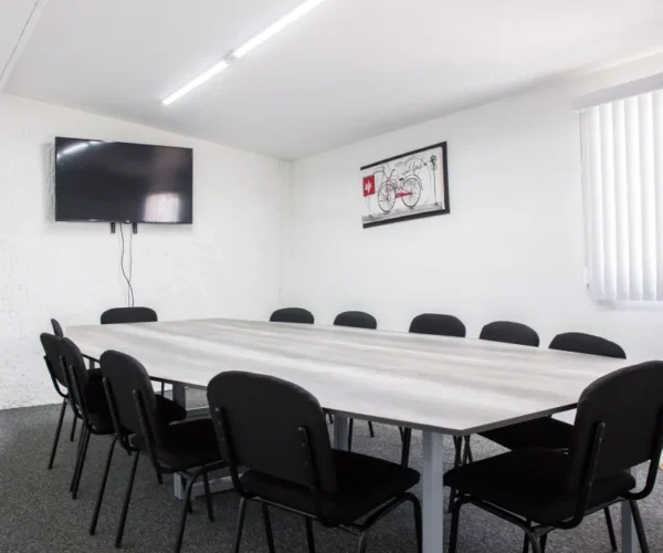 Sala de juntas en Gomac Galerías, oficinas en renta en Guadalajara
