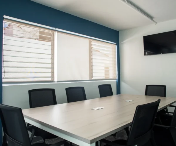 Sala de juntas en Gomac Naciones Unidas, oficinas en renta en Guadalajara