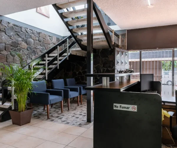 Recepción en Gomac Niños Héroes, oficinas en renta en Guadalajara